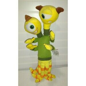 Disney Store Monsters Inc University Plush Toy Two Headed Terri Terry Pixar 15"